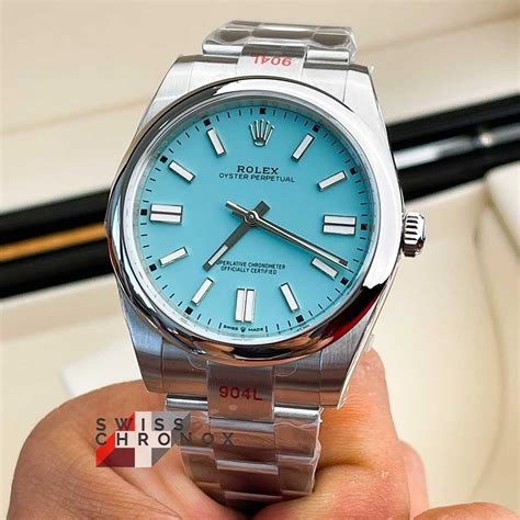 rolex oyster perpetual 41mm turquoise blue|rolex oyster perpetual 36 thickness.